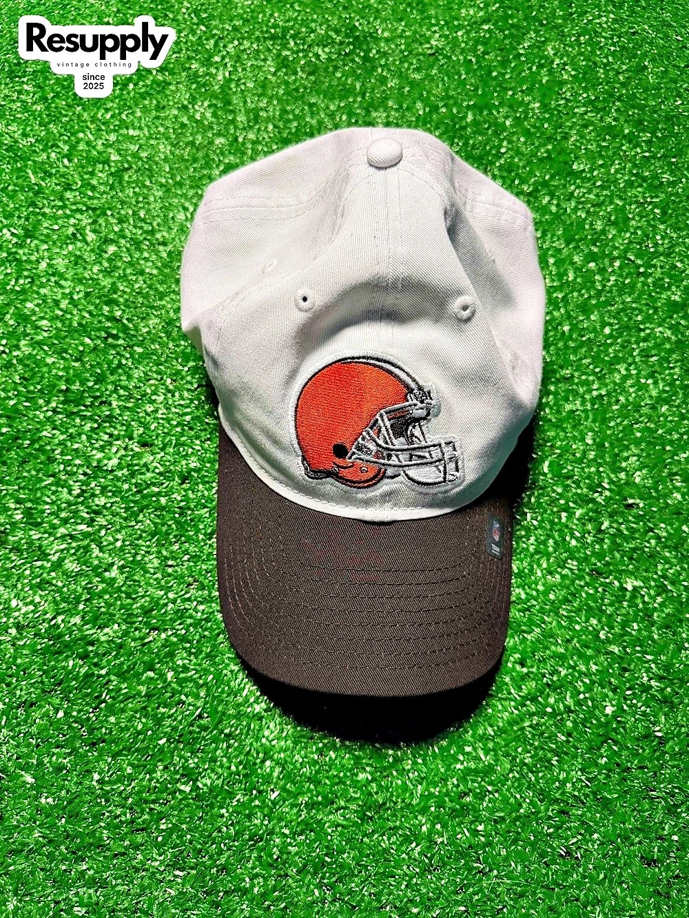 New Era Cleveland Browns White & Brown Snap